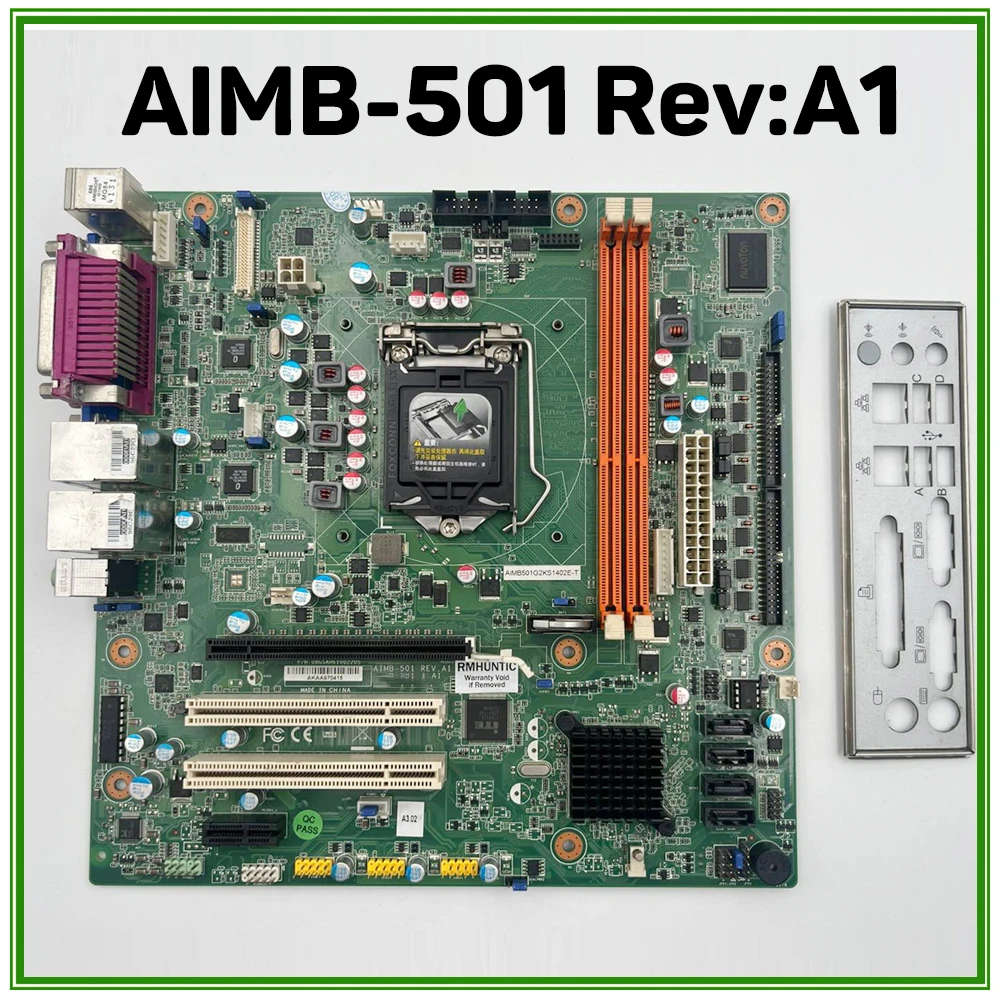 AIMB-501 Rev.A1 Placa base de computadora industrial VGA dual AIMB-501G2 AIMB-501G2-KSA1E - imagen 5