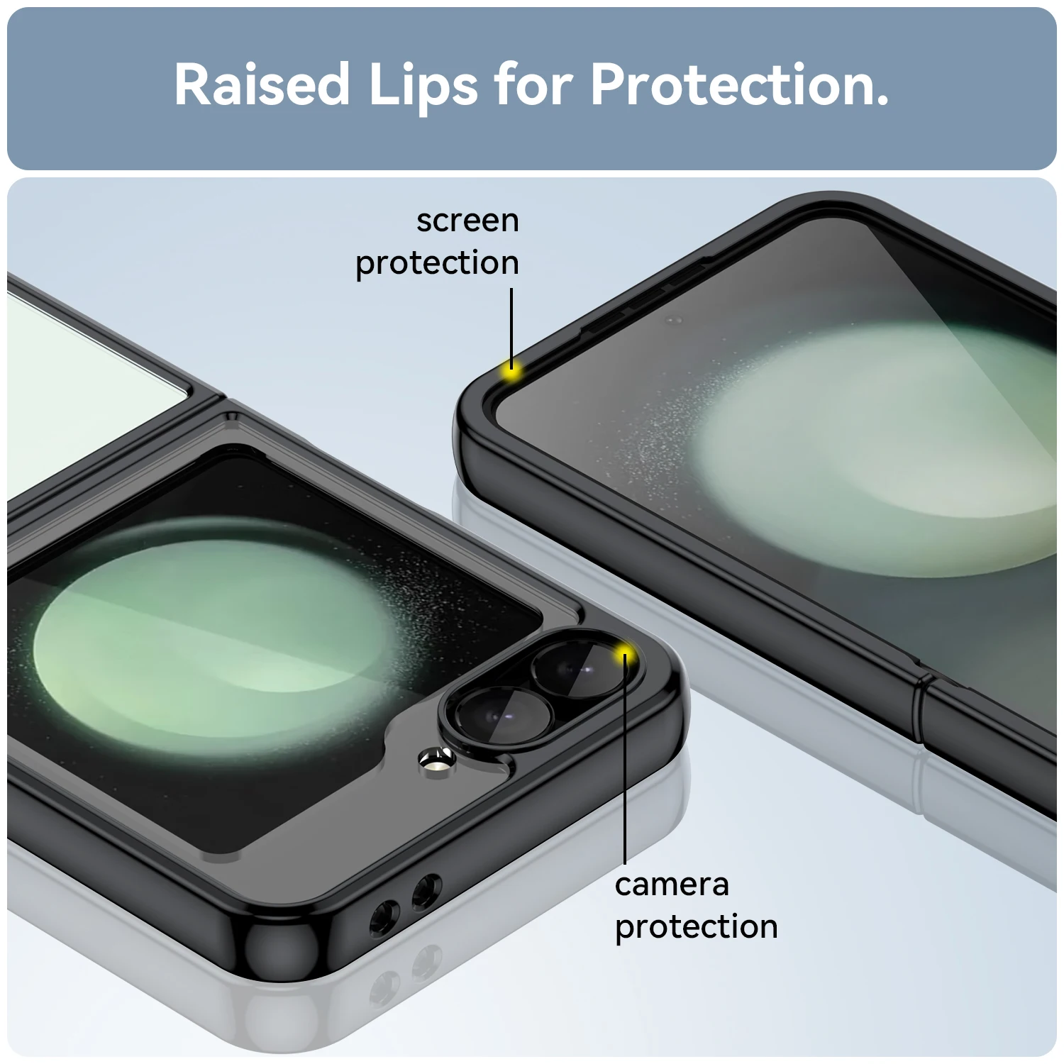 Funda de TPU colorida transparente para Samsung Galaxy Z Flip 6 5 4 3, Fundas protectoras transparentes, Coque Capa - imagen 4