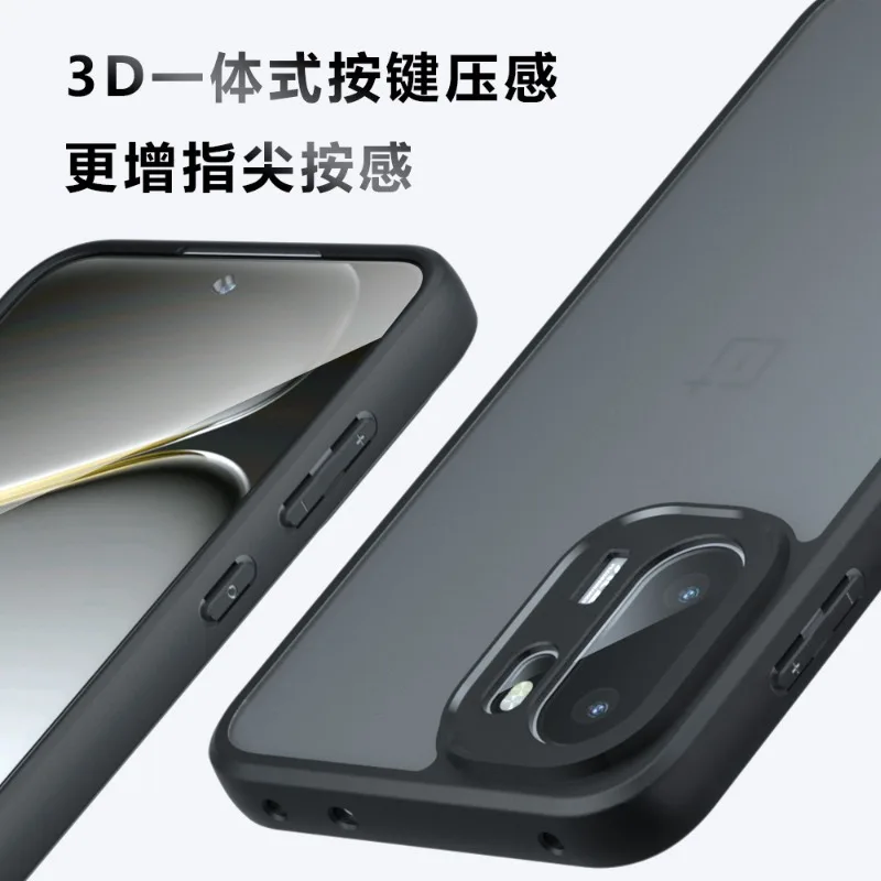 Funda para Oneplus ACE 6 5G, armadura mate de lujo, transparente, PC + TPU, contraportada para One Plus ACE6, parachoques esmerilado acrílico a prueba de golpes - imagen 3