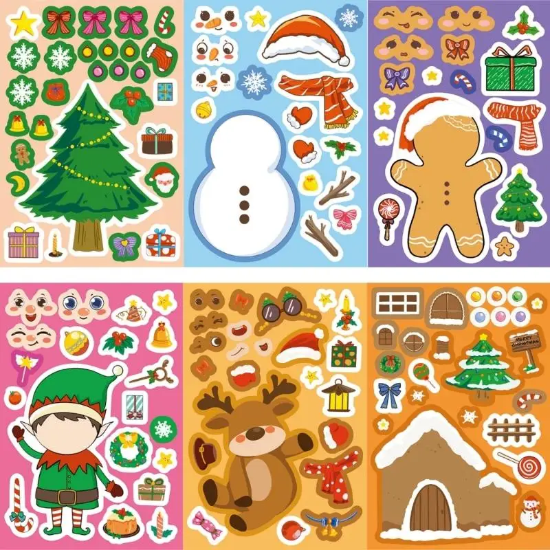 2025 nuevas pegatinas navideñas creativas para proyectos bricolaje, envoltura regalos y diversión familiar - imagen 5
