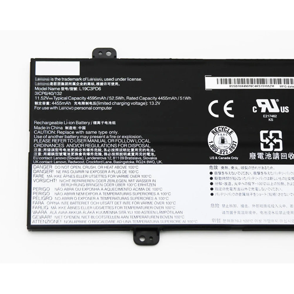 Nueva batería Original y genuina para ordenador portátil L19C3PD6 11,52 V 52.5Wh para Lenovo Ideapad Flex 5-15IIL05 L19L3PD6 L19M3PD6 L19D3PD6 - imagen 5