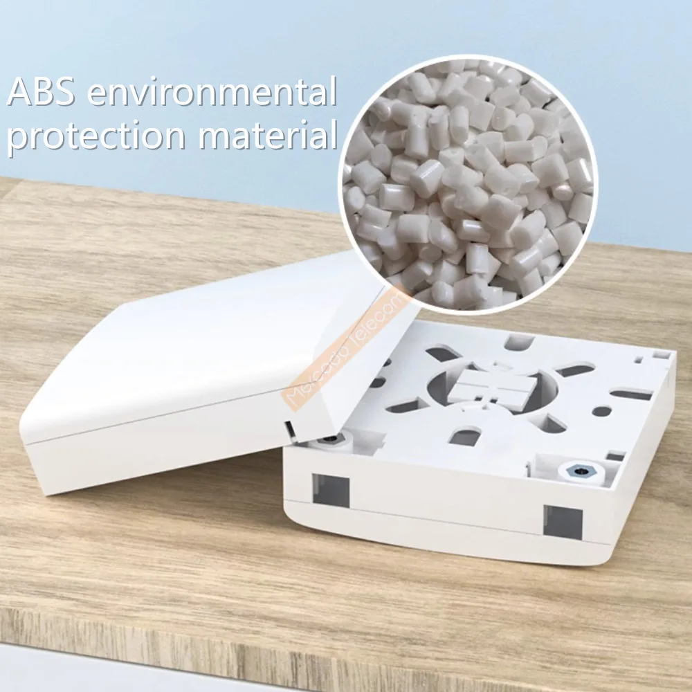 Caja de conexiones de 2 núcleos, casete de montaje en pared, caja de montaje externa adecuada para interruptores y enchufes, cajas de terminales FTTH - imagen 2