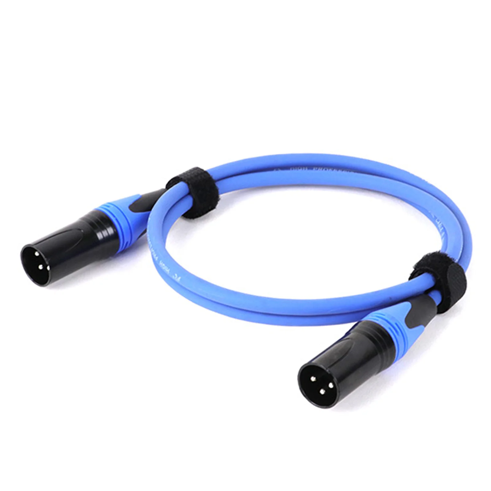 Cable XLR macho a macho M/M cañón de 3 pines OFC Audio lámina de Cable colorido + trenzado blindado para amplificador mezclador de micrófono 1 pieza 0,3 M-15 M - imagen 4