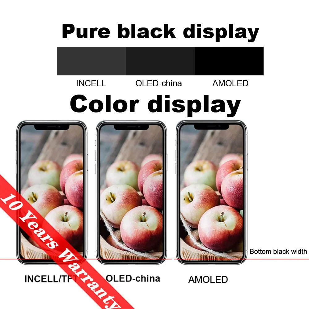 PINZHENG pantalla de alta calidad INCELL LCD OLED OEM AMOLED para iPhone XS MAX X XR 11 12 13 MINI PROMAX reemplazo de pantalla - imagen 5