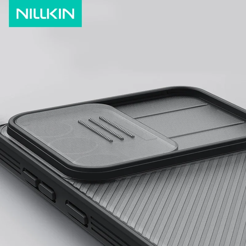 NILLKIN para Samsung Galaxy S25 Ultra funda CamShield Pro transparente negro cámara cubierta deslizante bordes suaves protección contraportada - imagen 4