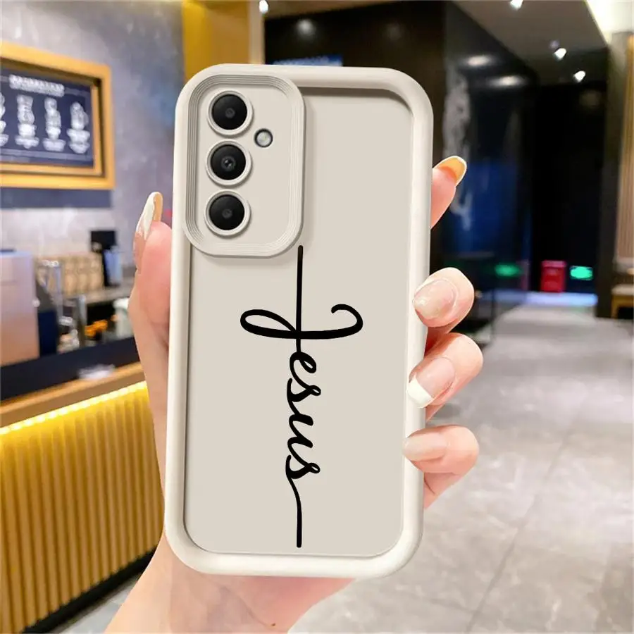 Coque de téléphone à motif croisé Cool, étui en TPU souple pour Samsung Galaxy A24 A32 A22 A25 A26 A35 A52 A33 A54 A73 A56 A36 A21s A55 - imagen 3