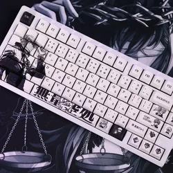 Keycaps PBT perfil Cherry Satoru Gojo – estilo anime para teclado