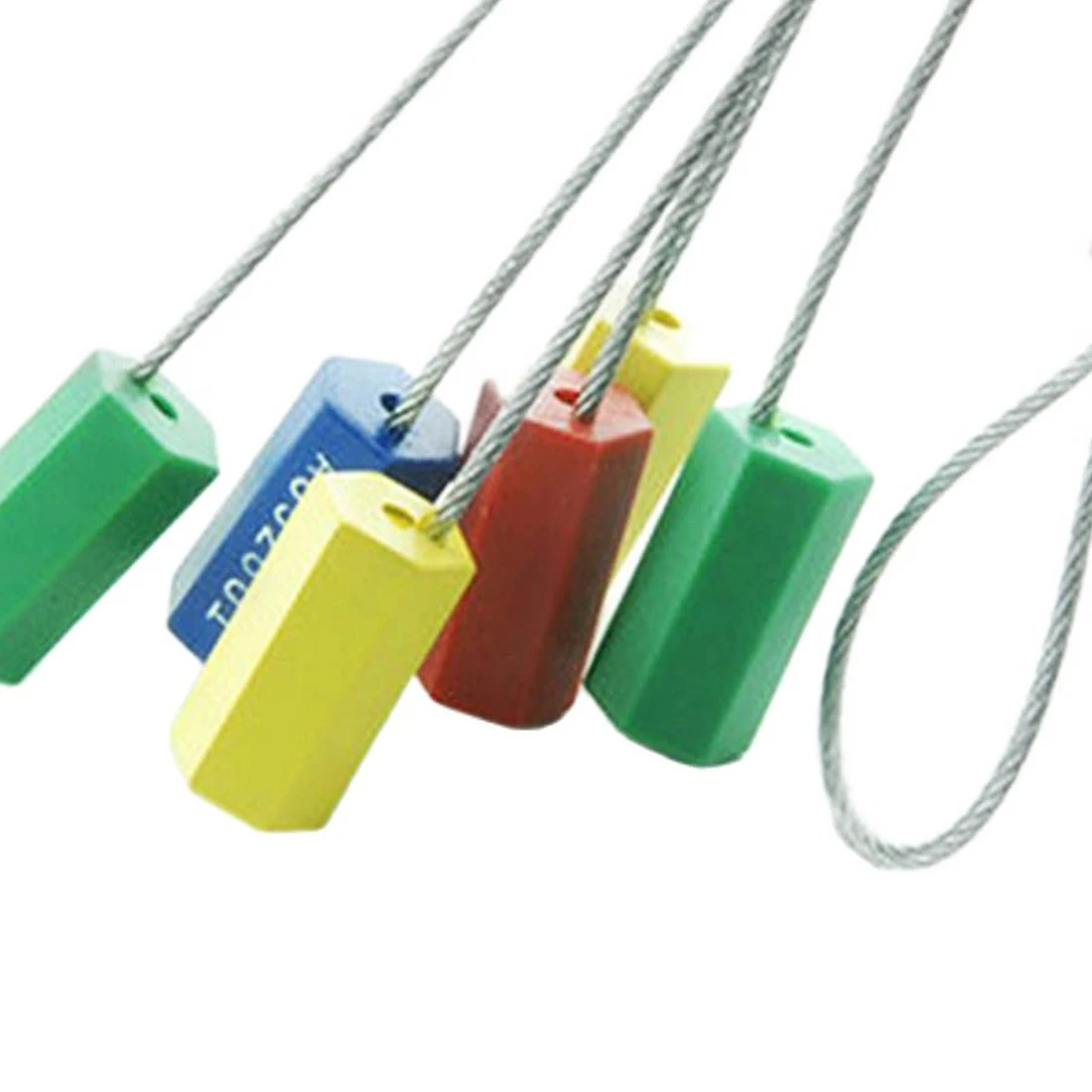 10 Uds. De sellos de alambre de ajuste de acero inoxidable, bridas para cables, bloqueo de contenedor de bloqueo, 30cm/40cm/50cm/60cm/100cm, nuevo, venta al por mayor - imagen 4