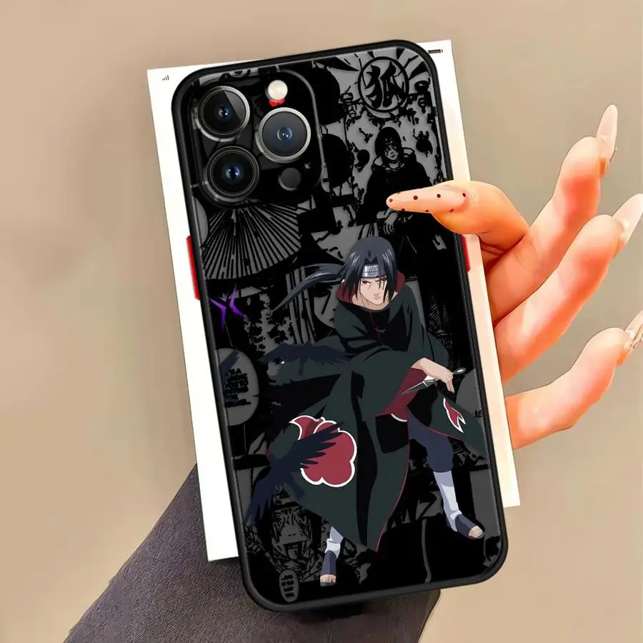 Funda de teléfono suave para Apple iPhone 13 Pro 7 8 SE XS X 16e 11 Pro Max 16 Pro 6s 14 SE XR 12 Mini 15 Pro Max N-Narutos Uchiha - imagen 5
