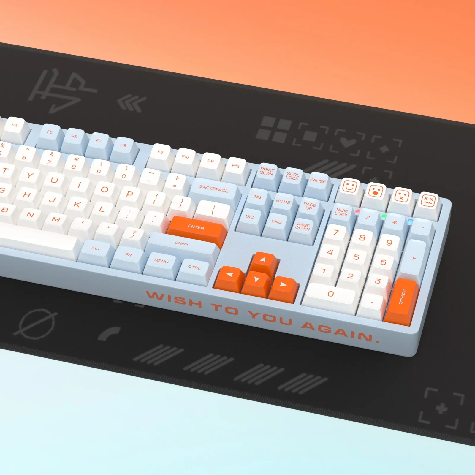 KBDiy-Juego de teclas de salmón con perfil SA, 161 teclas, doble disparo, PBT, personalizado para teclados mecánicos para jugar, 7U ISO, GMK67 K500
