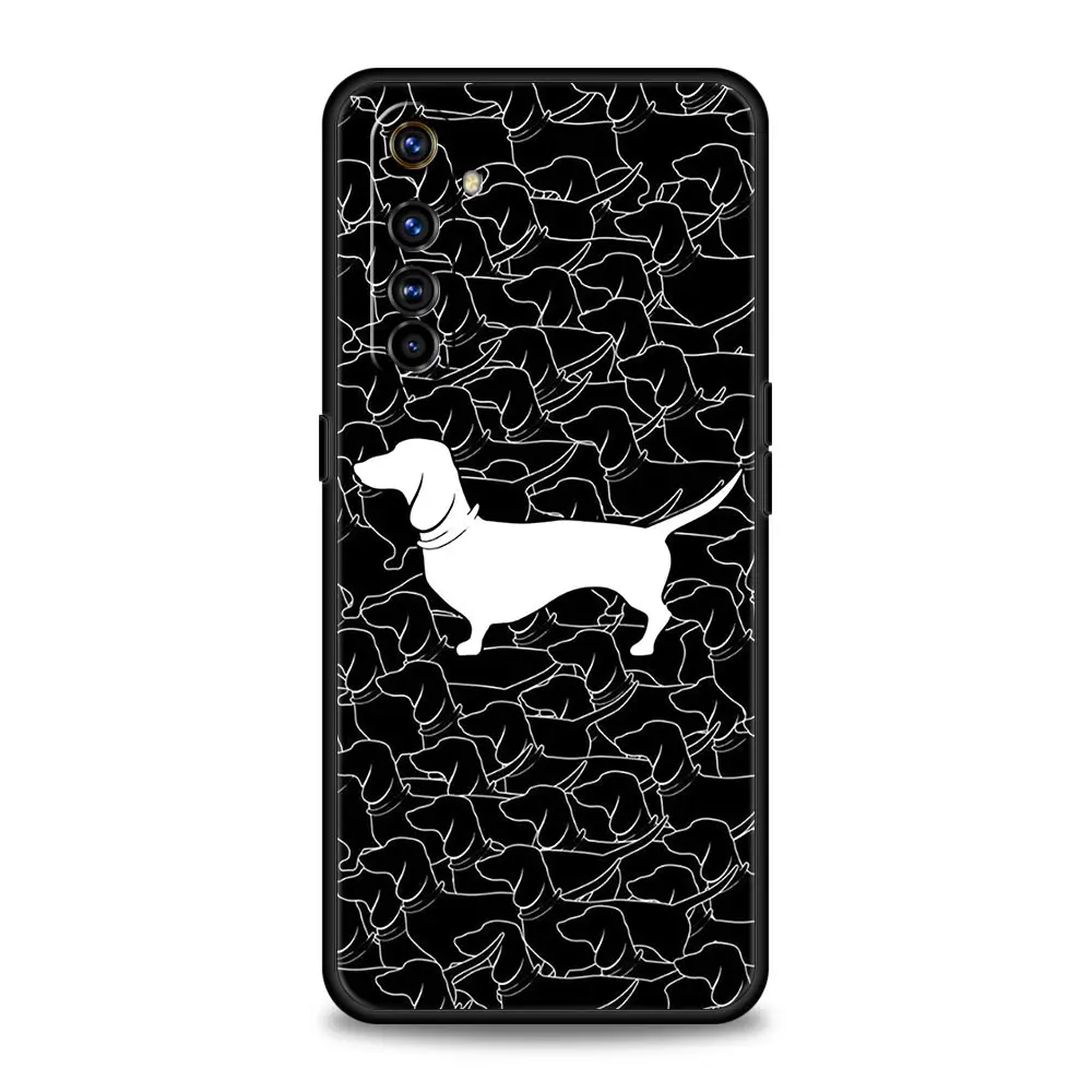Funda de teléfono con diseño de perro salchicha, carcasa suave para Realme, 12, 11, 10, 9, 8, 5G, 7, 6, GT5, GT3, GT2 Pro Plus, C21, C11, C25, C35, GT Neo 2, 3, 3T, 5 - imagen 5