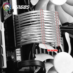 Extensión PSU ATX PCI-E EPS – Cable Plateado GPU CPU