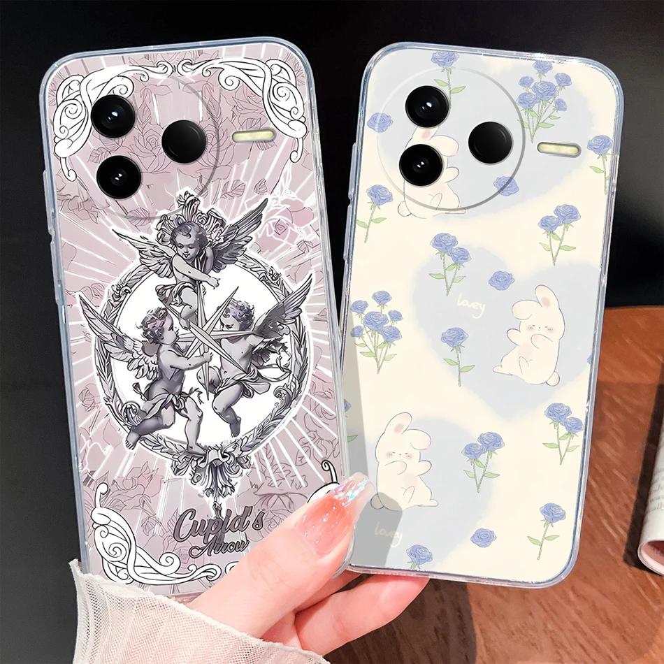 Para Redmi K80 Pro funda de teléfono patrones de estilo único carcasa ligera para Redmi K 80 carcasa de silicona transparente de TPU suave y delgada - imagen 2