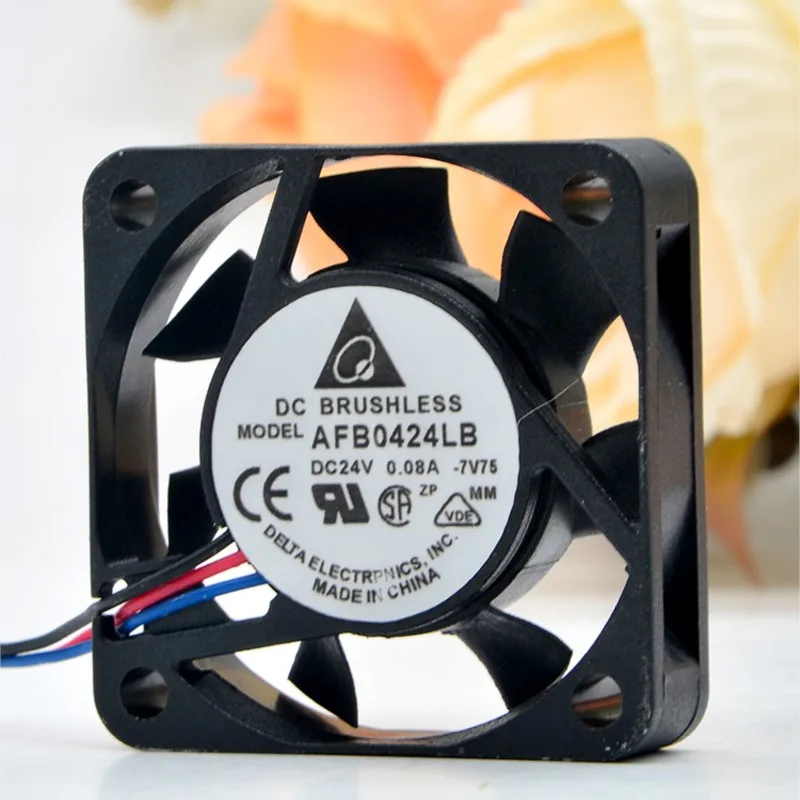 para Delta AFB0424LB 40 mm 24 V 0.08A 4015 Ventilador de enfriamiento con rodamiento de bolas para inversor, GPU, fuente de alimentación y aplicaciones industriales - imagen 2