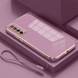 Funda Antigolpes TPU Huawei P Smart 2021 – Diseño Cuadrícula Lujo