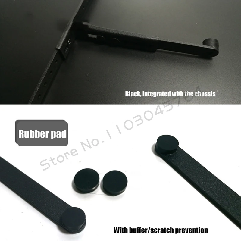 Soporte oculto para tarjeta gráfica, soporte montado en metal, placa base ATX/EATX, soporte para GPU, ajustable - imagen 4