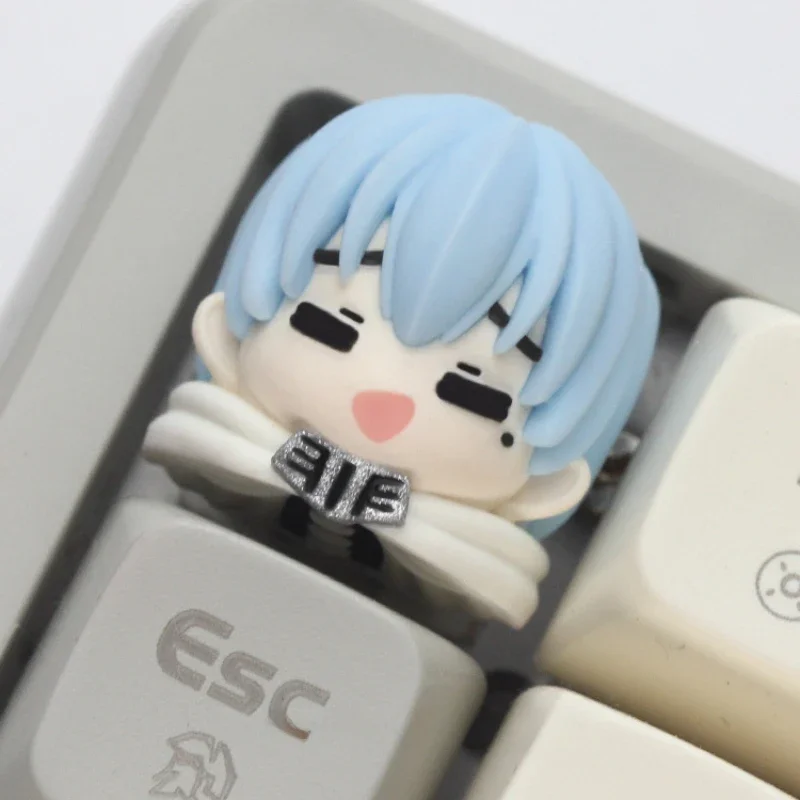 Más allá del final del viaje Anime Keycaps lindo resina artesanal Keycap Frieren Phelan Cherry perfil Keycaps para regalos de teclado mecánico - imagen 4