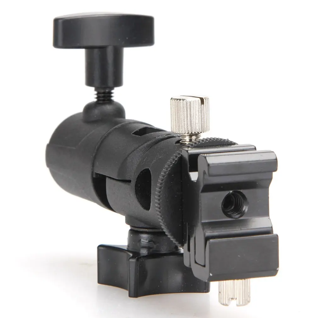 Soporte giratorio para Flash, adaptador de montaje de paraguas para estudio de luz tipo E, con soporte de tornillo 1/4 3/8, accesorios de estudio - imagen 5