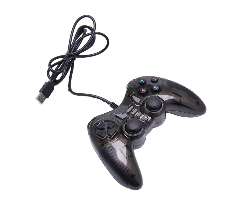 Mando de juegos de vibración Dual con cable USB, Joystick para PC, ordenador, Windows XP 7 8 10 PS3 - imagen 4