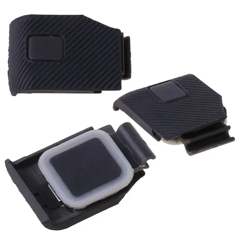 Cubierta lateral de batería de repuesto para GoPro HERO 5/6/7, cubierta de batería negra, adaptador de puerto de carga USB tipo C extraíble, reparación P - imagen 4
