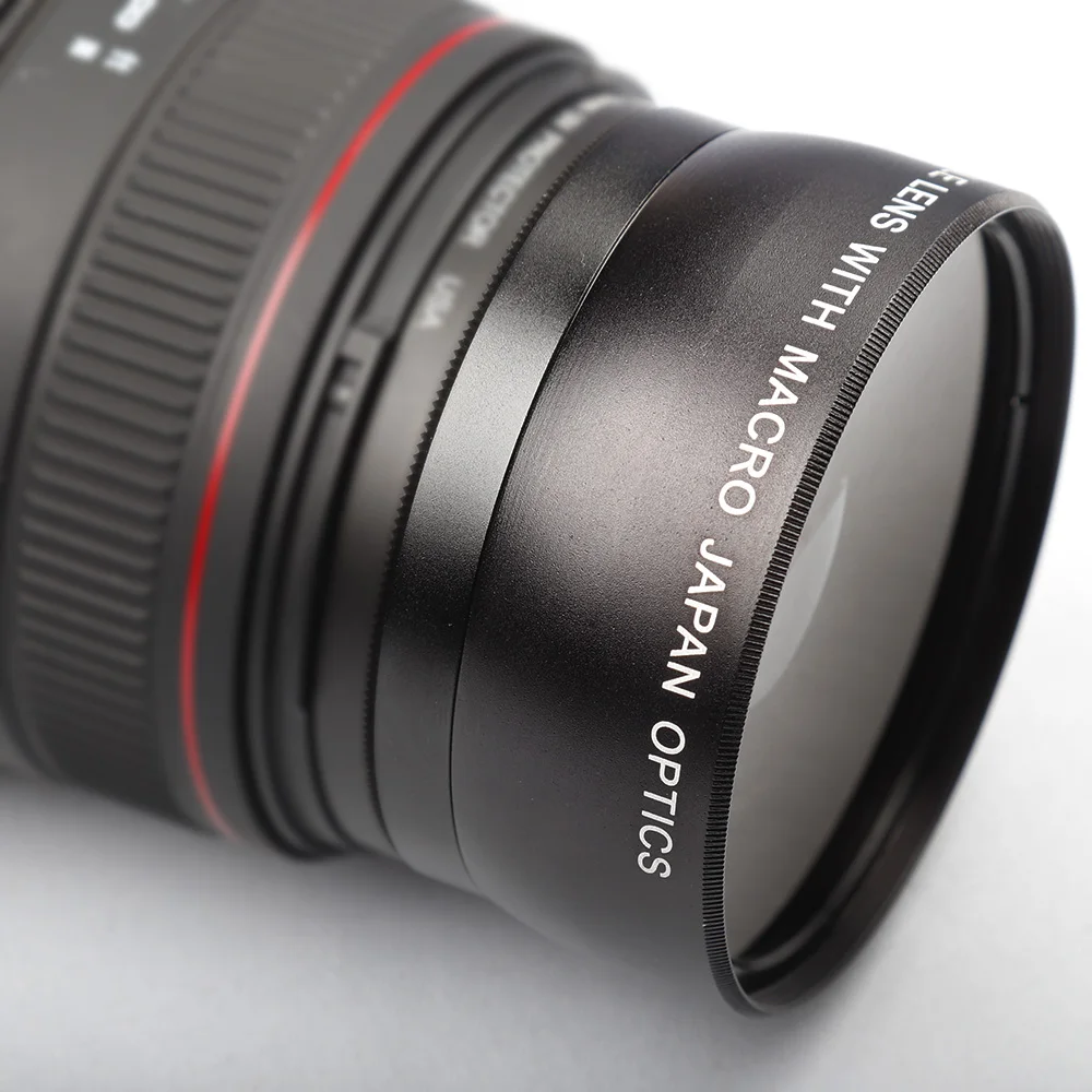 Lightdow-lente Macro de gran angular adicional, 58MM, 0,45x, para Canon EOS 350D/ 400D/ 450D/ 500D/ 1000D/ 550D/ 600D/ 1100D Nikon - imagen 5