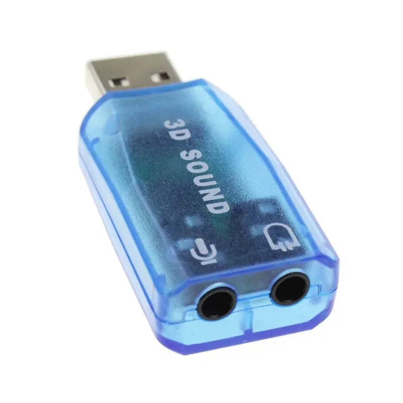 Mini carte son externe 3D USB, adaptateur de carte Audio 5.1 canaux, haut-parleur, Microphone, Interface écouteurs pour ordinateur PC, 3.5mm - imagen 3