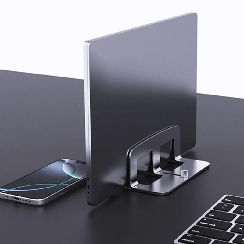 Soporte Vertical para portátil 896F, ranura ajustable, adecuado para escritorio, ahorro espacio, soporte Vertical para - imagen 3