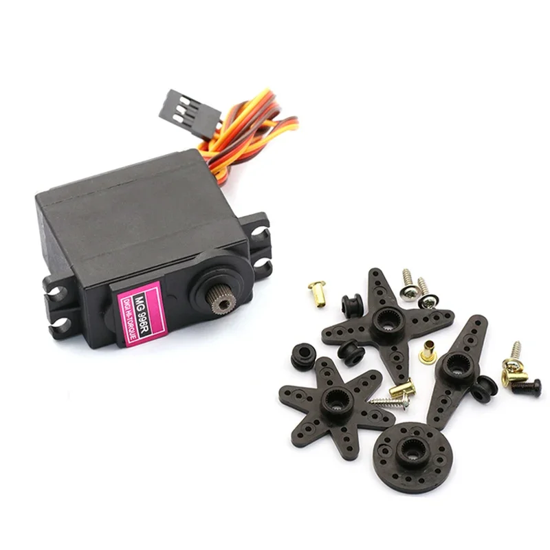 1 Uds MG995 MG996 MG945 MG946 torsión de engranaje de Metal servomotor Digital Compatible con RC 250 450 helicóptero avión coche barco - imagen 5