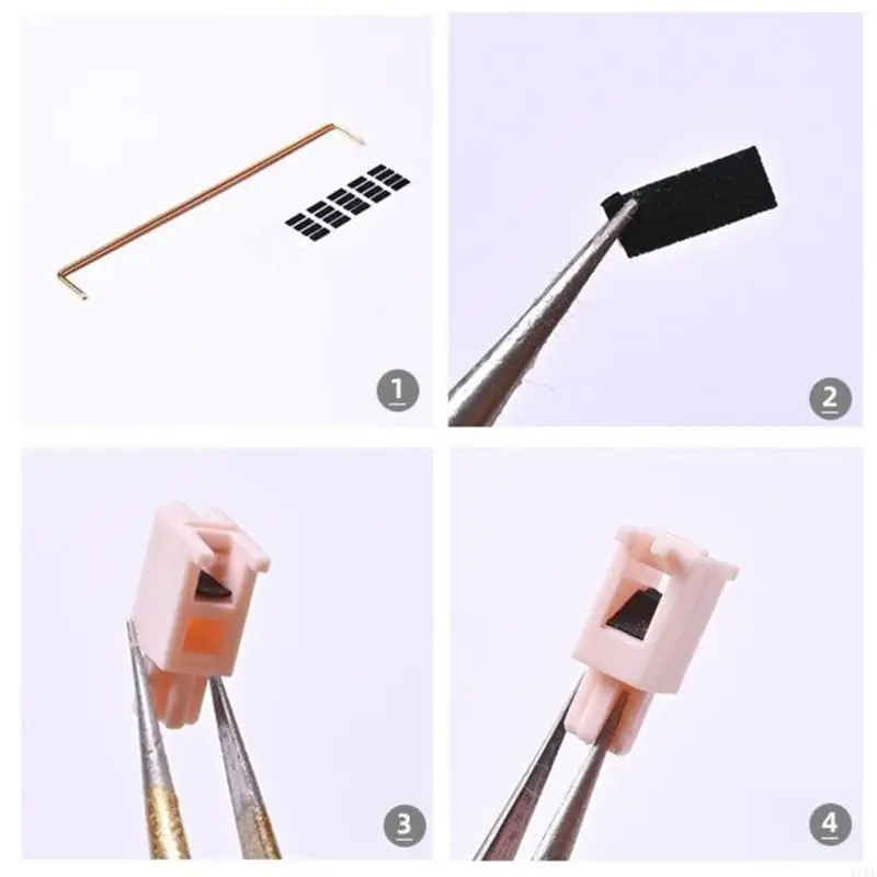 Estabilizadores teclados EVA multiusos, almohadilla silenciadora, juego 20 materiales para cancelación ruido en K1KF - imagen 2