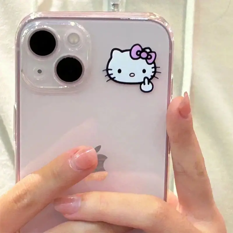 Hellos Kittys Sanrios Phone Case For iPhone 16 15 14 13 12 11 Mini Pro Max X XR XSMax 6 7 8 Plus SE Kawaiis Cartoon Girls Gifts