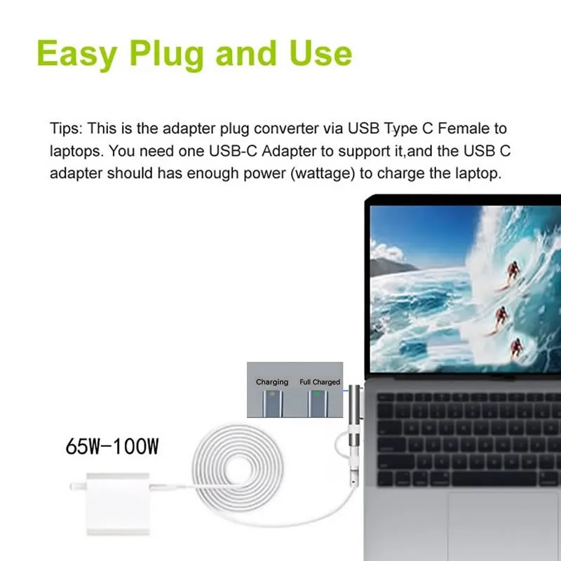Adaptador Magnético USB-C MagSafe para MacBook con LED - imagen 5