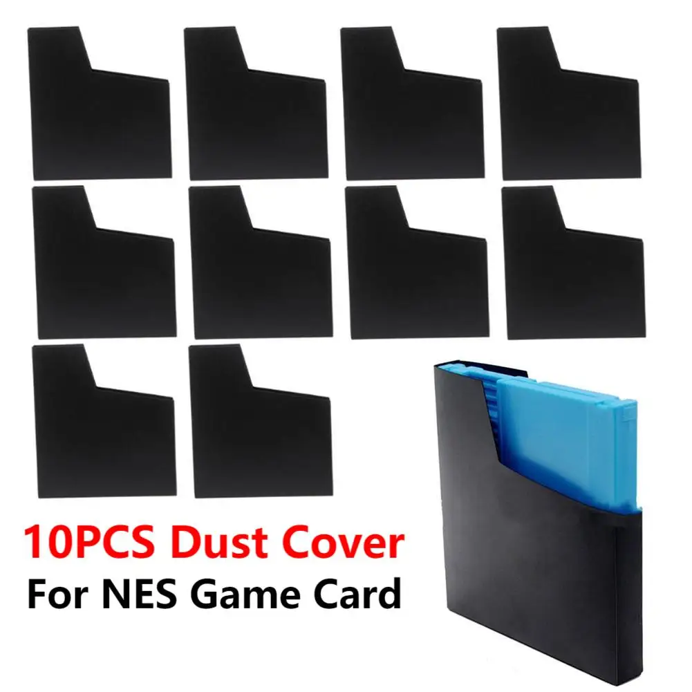 Funda protectora antipolvo para Nintendo Entertainment System, funda protectora para Cartucho de tarjeta de juego NES, 10 piezas