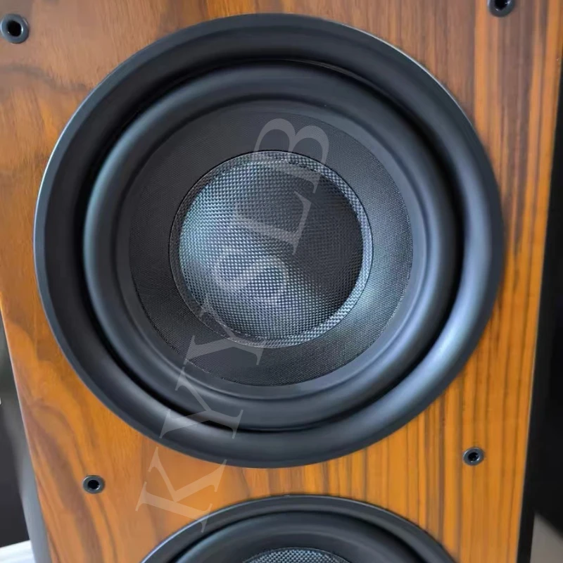 Altavoces HiFi de Tres Vías KYYSLB de 50-200 W, Sonido de Audio para el Hogar, Altavoz HiFi con Doble Woofer de 10 Pulgadas, Altavoz de Madera para Estantería - imagen 2