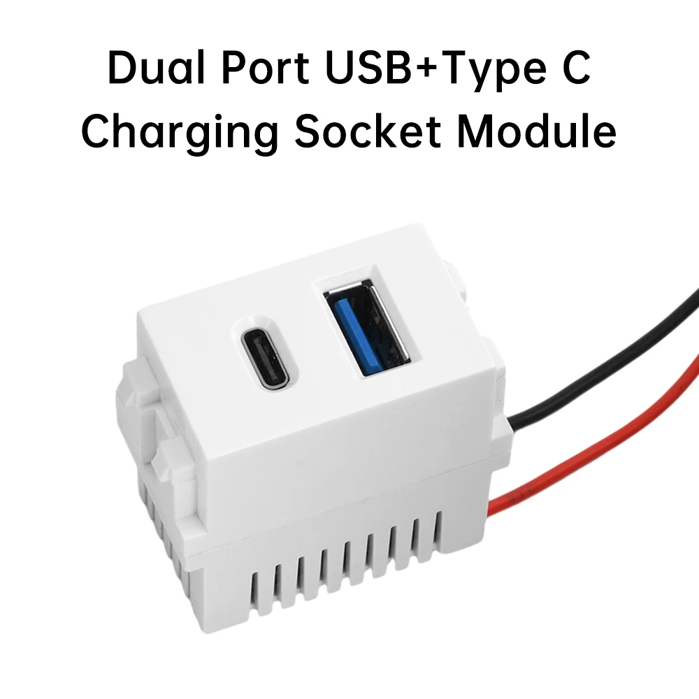 Módulo de alimentación USB 5V2.1A tipo 128 enchufe de 220V puerto Dual USB + módulo de enchufe de carga tipo C módulos de fuente de alimentación conmutada - imagen 3