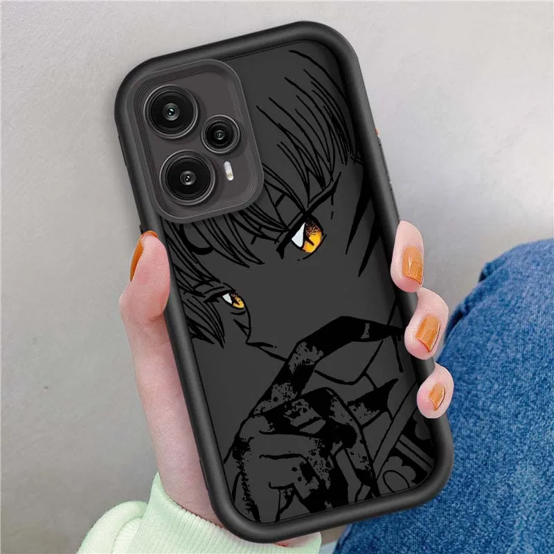 Funda de Anime Seshomaru para Xiaomi Poco X3 X4 X5 X6 X7 C65 C75 M4 M5 M5S F6 F4 F5 Pro GT NFC caja de teléfono con escalera ocular - imagen 2
