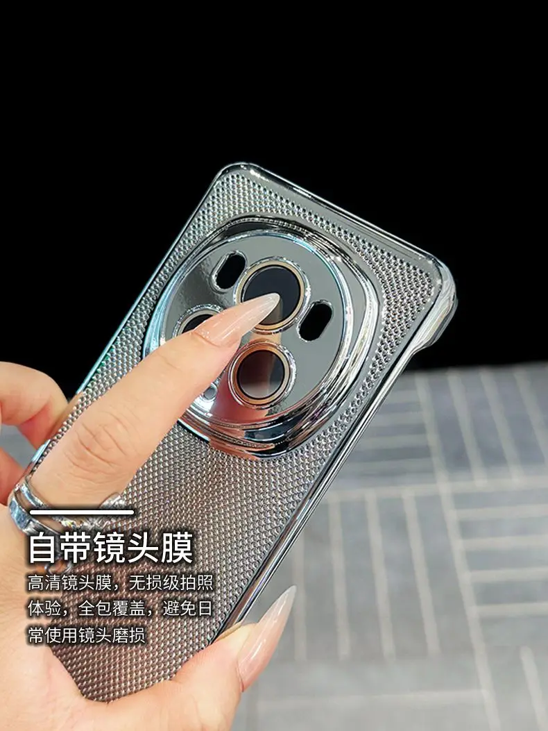 Para Huawei Honor Magic 6 Pro funda dura de PC de lujo chapado en oro delgado disipación de calor funda protectora trasera para Magic 6 5 Pro - imagen 3