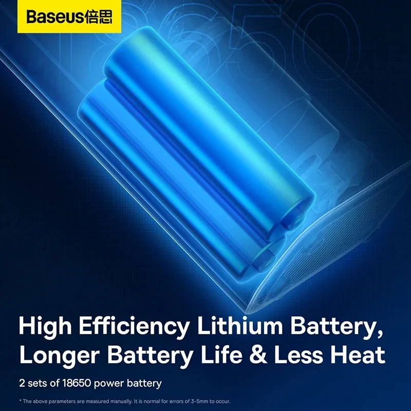 Baseus-bomba de aire inalámbrica para neumáticos de coche, inflador recargable portátil, compresor de aire para coche, motocicleta, bicicleta, bomba de aire eléctrica - imagen 3