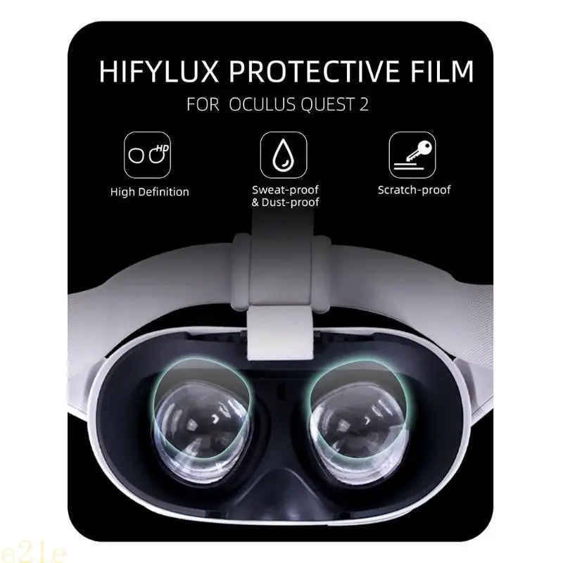 E21E 1Set Anti-Srratch Protector Protector Transmisión luz Película para Oculus Quest 2 Gafas Resistente desgaste - imagen 3