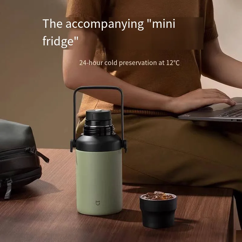 Termo Xiaomi Mijia de acero inoxidable, frascos de vacío para cocina, botella de café térmica de gran capacidad, taza de café caliente para el hogar, botella de agua - imagen 3