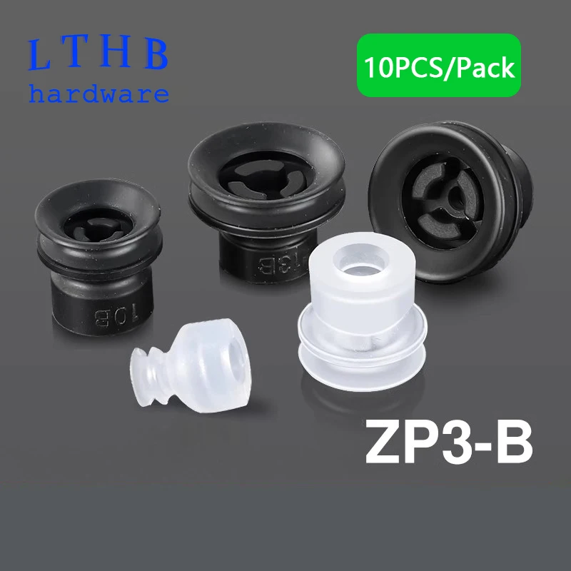 Ventosa de vacío neumática, boquilla de silicona/NBR con ventosa automática, doble capa, máquina de moldeo por inyección ZP3, accesorio manipulador