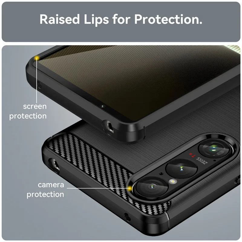 Funda protectora para Sony Xperia 1 VI 5G, carcasa de 6,5 pulgadas a prueba de golpes, silicona suave, TPU, parachoques para Sony Xperia 1 VI - imagen 4