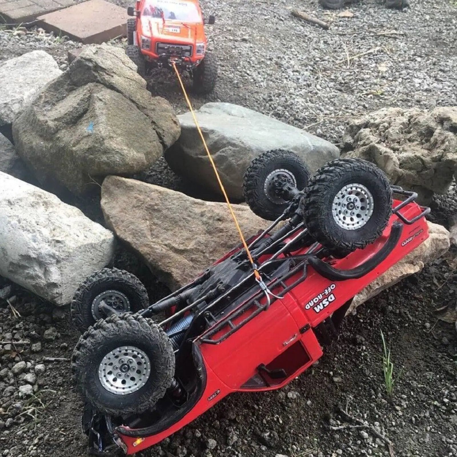 Correa de cabrestante cinético todoterreno con gancho para Axial SCX10 Traxxas TRX4 Element RC, accesorios de coche de nailon, 20 pulgadas, 1/10 - imagen 5