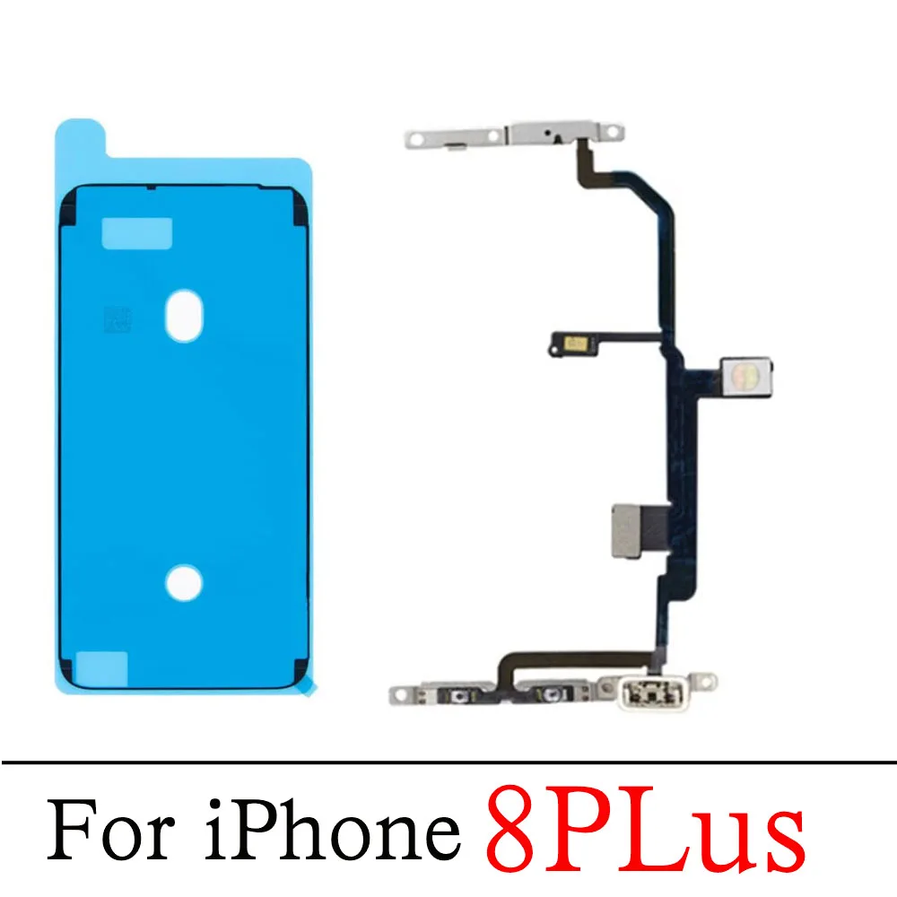 Cable flexible de interruptor de encendido y apagado para iPhone 7 8 Plus, botón de silencio de volumen con micrófono, luz de Flash, reemplazo flexible - imagen 5
