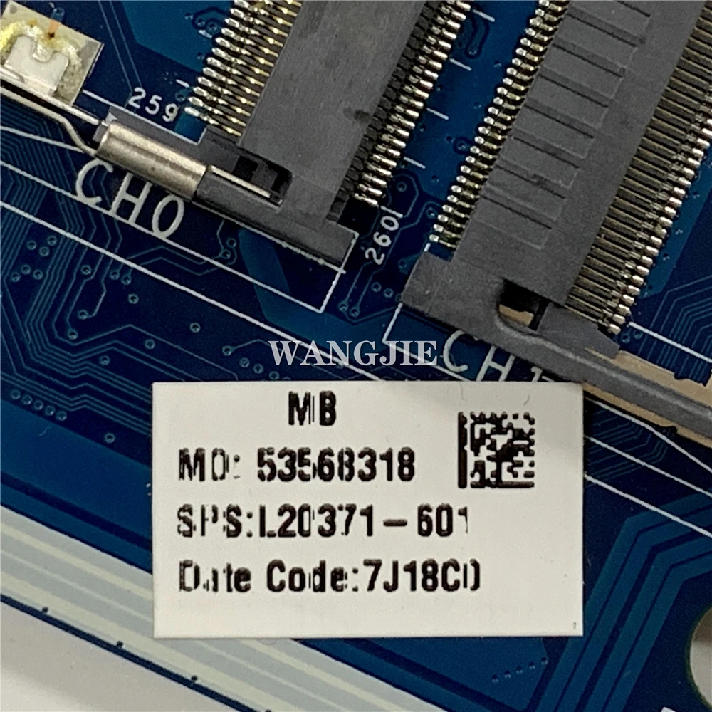 Para la placa base del ordenador portátil HP 15-DA con CPU SR3LC I7-8550U DDR4 L20371-601 L20371-001 EPK50 LA-G07EP 100% completamente probado - imagen 5