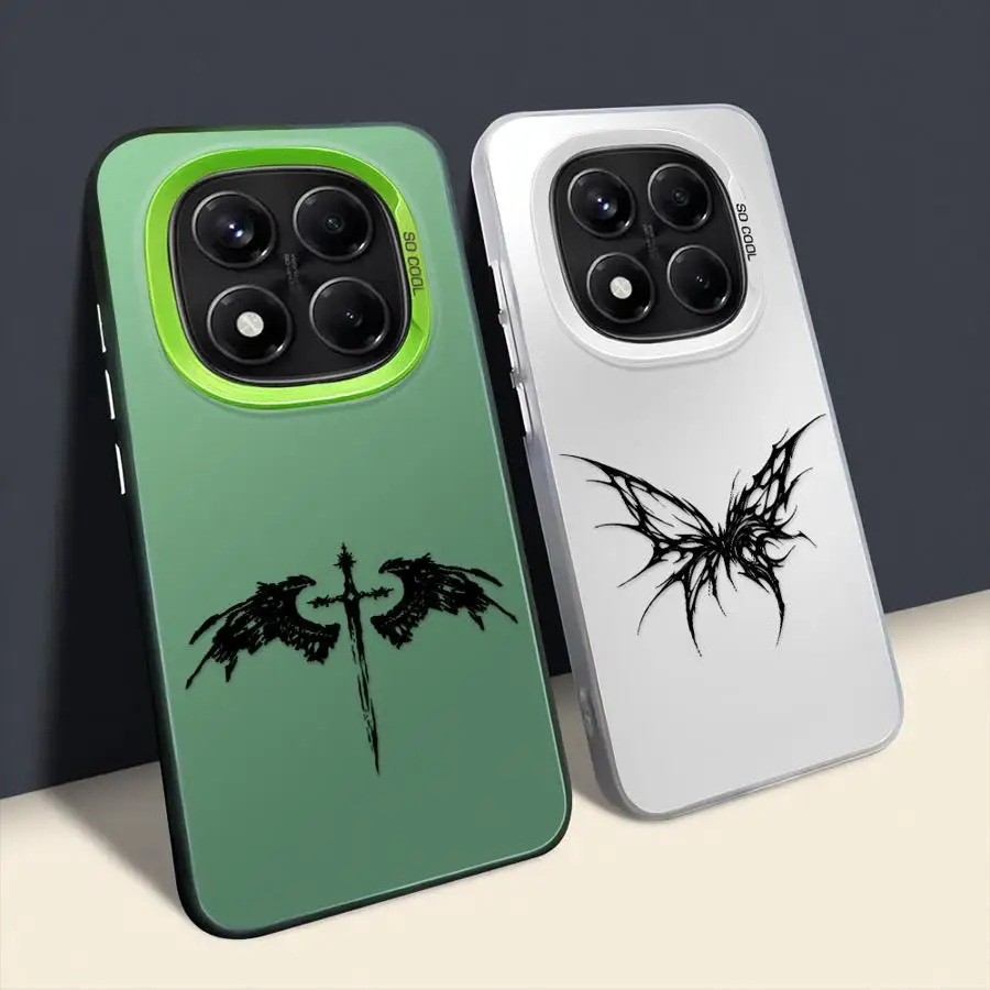 Funda trasera de teléfono con patrón de cruz para Xiaomi Redmi Note 14 Pro Plus 10s 11s 10Lite 12s 9s 13 12 11 - imagen 4