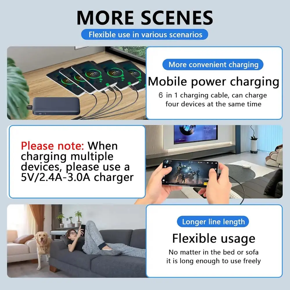 Cable divisor Micro USB para cargar varios dispositivos Android - imagen 4
