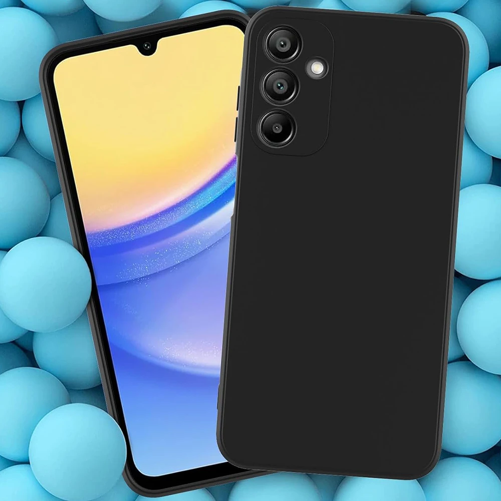 Funda de silicona suave mate ultrafina para Samsung Galaxy S24 S23 FE Plus Ultra A55 A35 A25 A15 A05S A54 A34 A14 funda negra - imagen 5