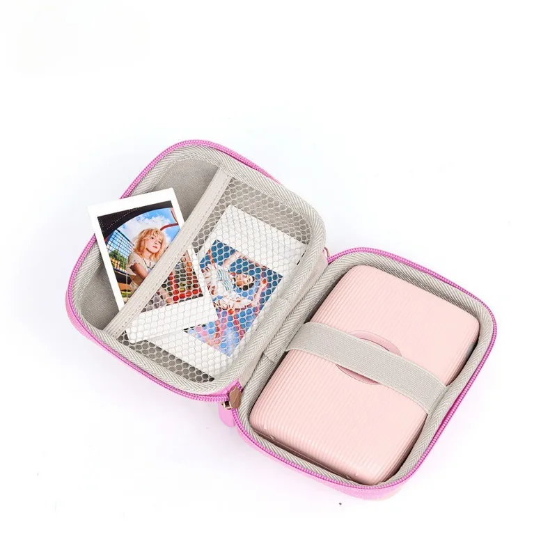 Funda de transporte a prueba de golpes para Fujifilm Instax Mini Link/2/3 /Liplay /EVO, bolsillo de malla para impresora compatible con película Instax y accesorios - imagen 2