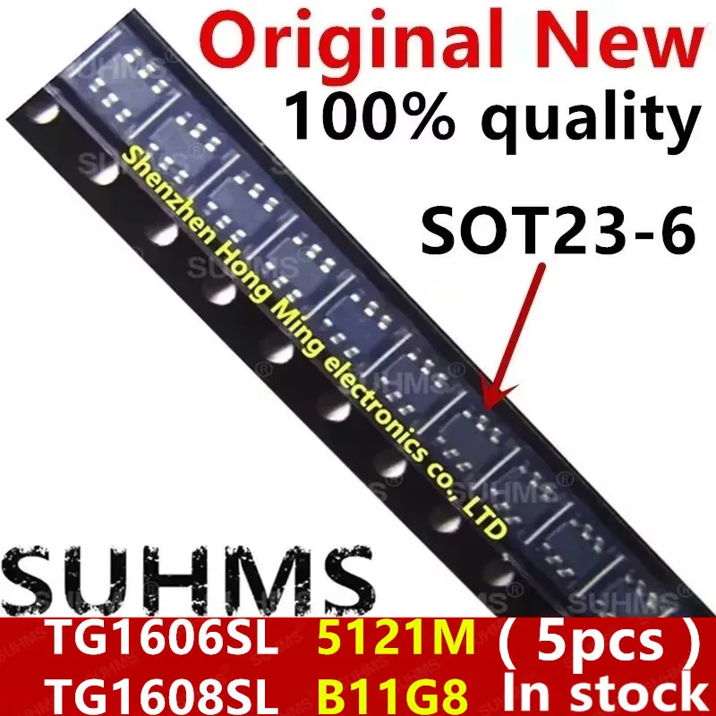 (5 piezas) 100% nuevo TG1606SL 5121M TG1608SL B11G8 sot23-6