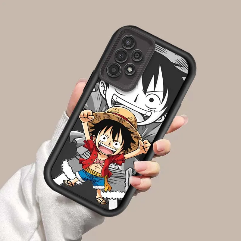 Funda Nami Luffy para Samsung Galaxy A04E A04 A04S A05 A06 A10S A11 A12 A13 A14 A15 A16 funda de teléfono con escalera ocular - imagen 4
